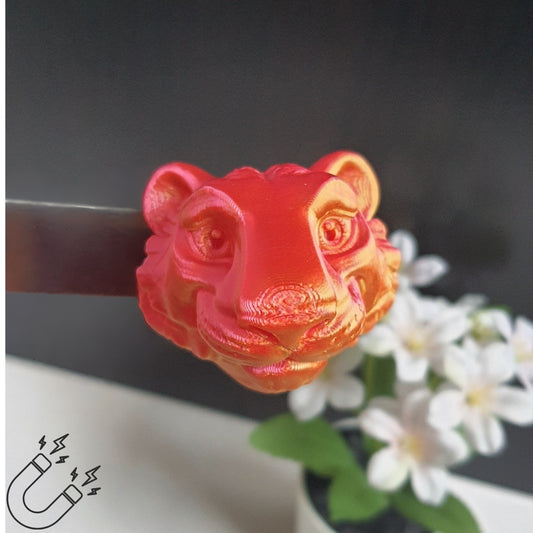 Tiger Magnet – 3D Printed Fridge & Board Decoration