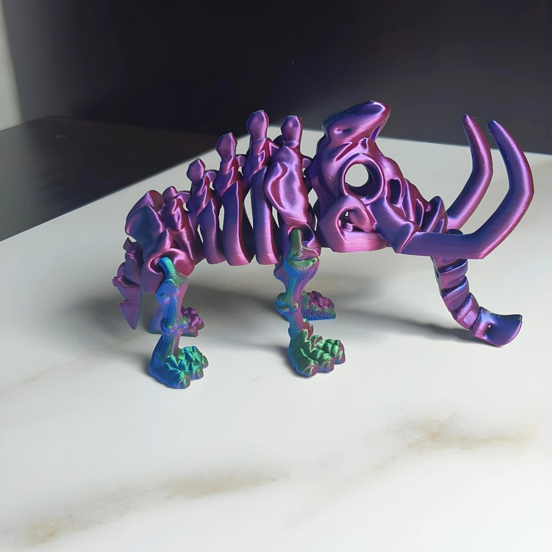 Mammoth – Flexible 3D-Printed Dinosaur Toy & Collector’s Item & Decor