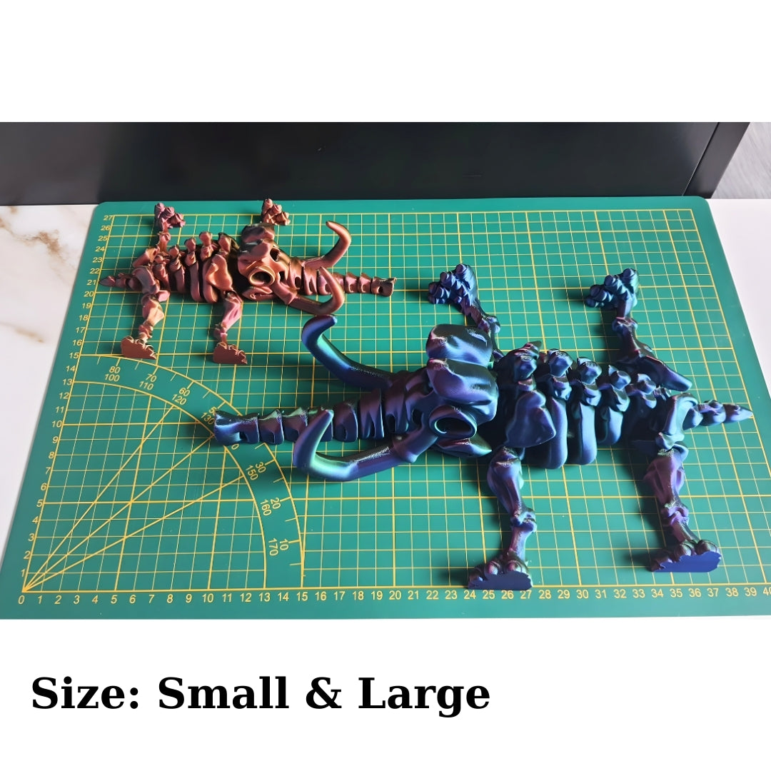 Mammoth – Flexible 3D-Printed Dinosaur Toy & Collector’s Item & Decor