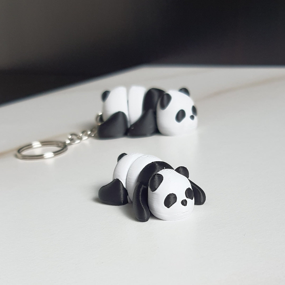 Panda Minixie® – Flexible 3D Printed Tiny Animal Toy, Custom Keychain & Decoration