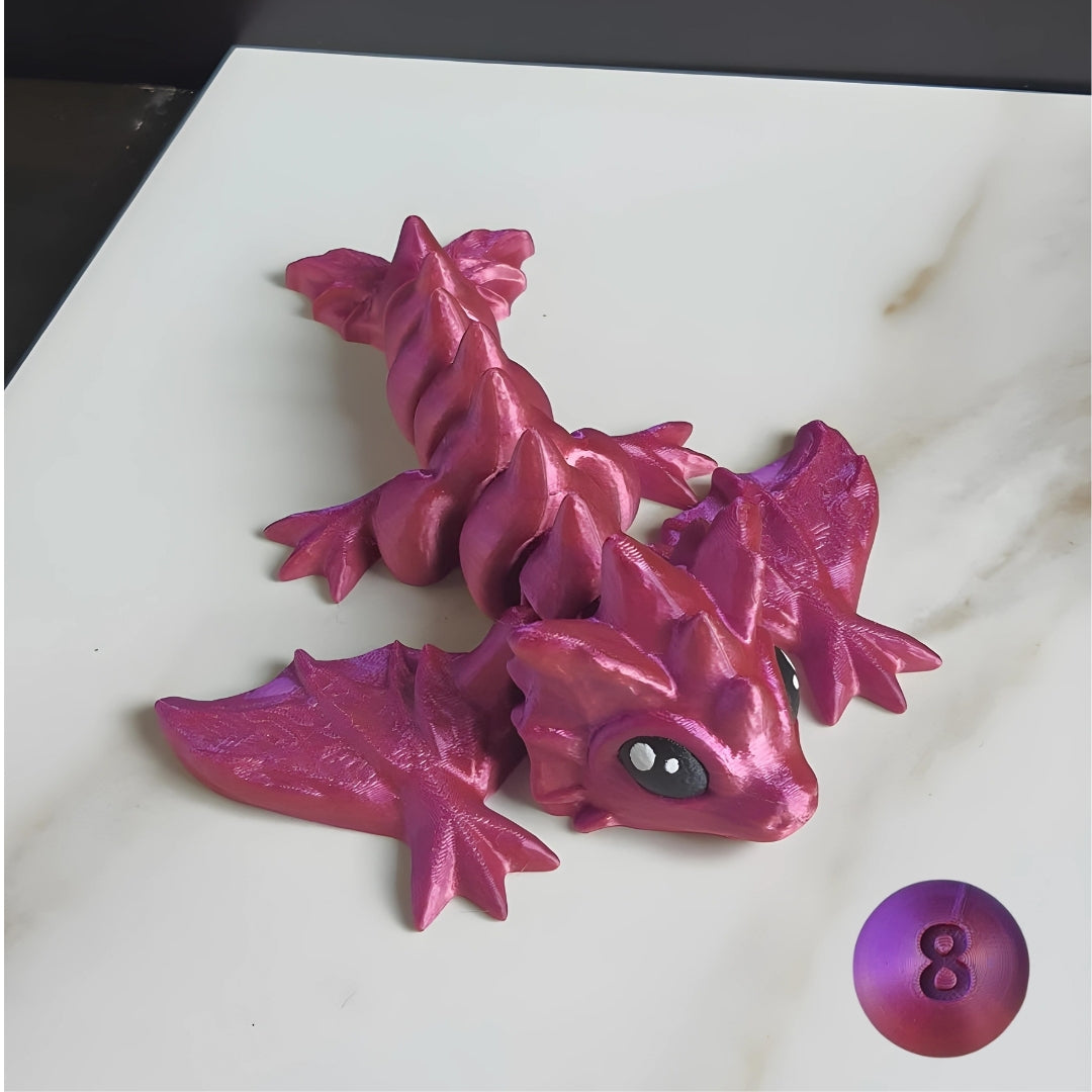 3d printed wyvern - articulated and flexible