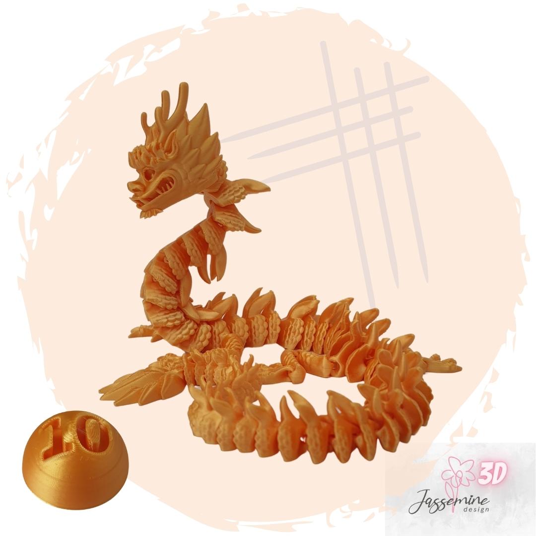 Imperial Dragon – Articulated 3D-Printed Toy & Collector’s Item & Desk Decor