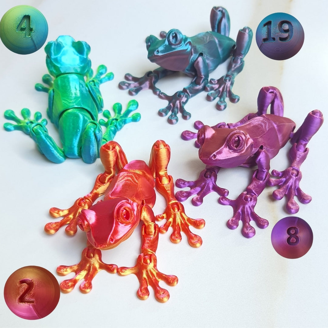 3D Printed Frog by Printixie- Color Options