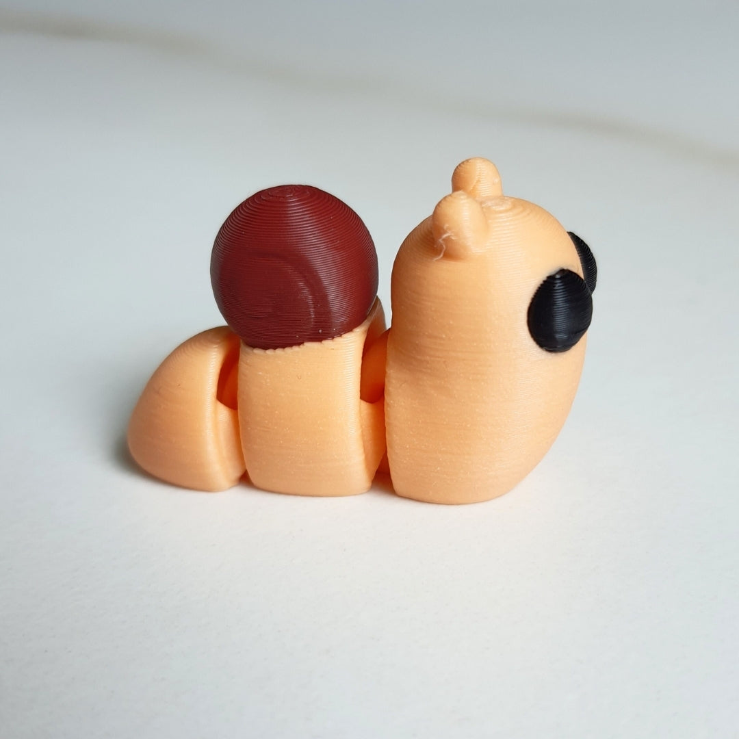 Snail Minixie® – Flexible 3D Printed Tiny Garden Toy, Custom Keychain & Decoration