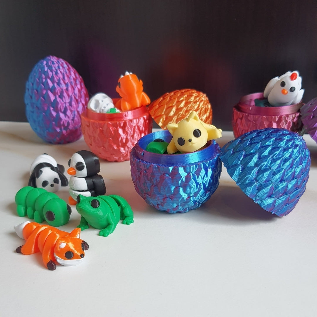 small dragon egg with 3 pieces tiny