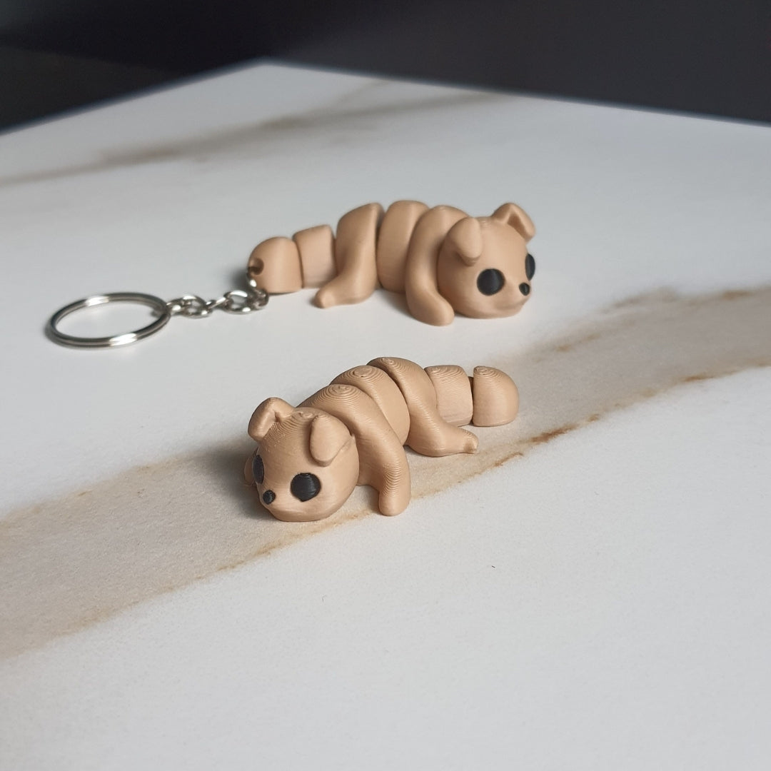 Dog Minixie® – Flexible 3D Printed Tiny Puppy Toy, Custom Keychain & Decoration