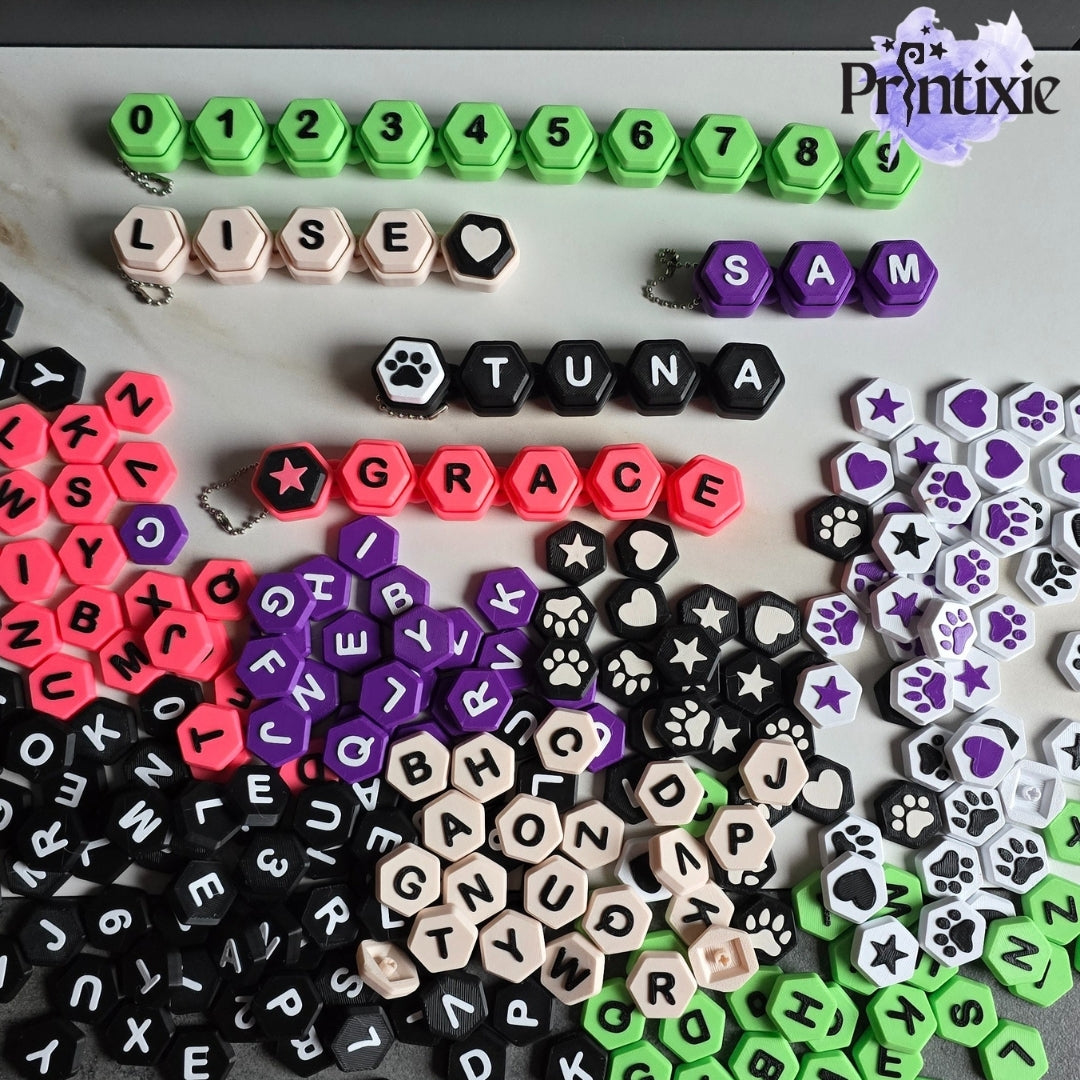Script Chain Clicker – Customizable Keychain with Clickable Letters