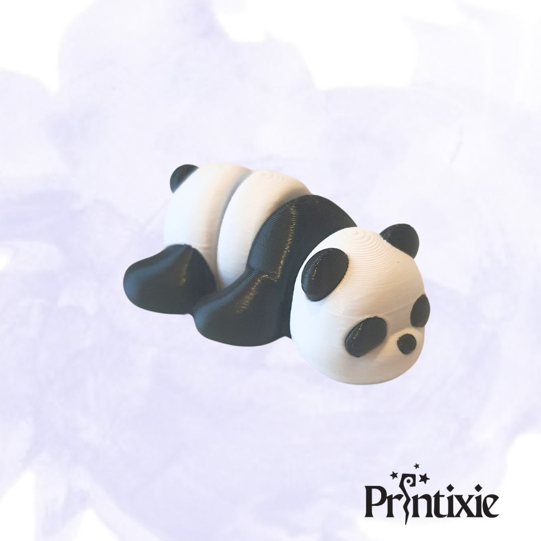 Panda Minixie® – Flexible 3D Printed Tiny Animal Toy, Custom Keychain & Decoration