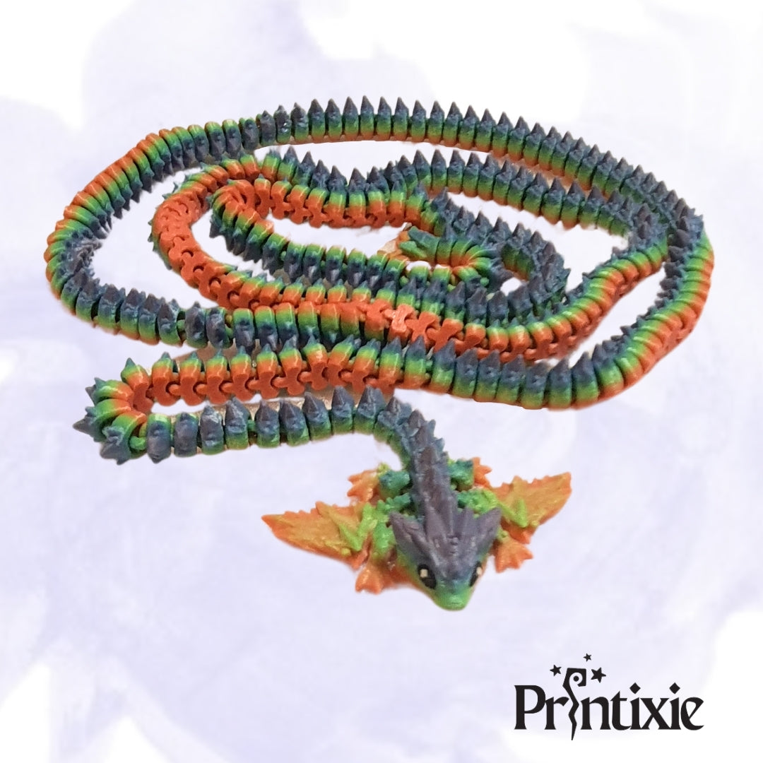 Longtail Dragon - Articulated 3D-Printed Toy & Collector’s Item & Desk Decor