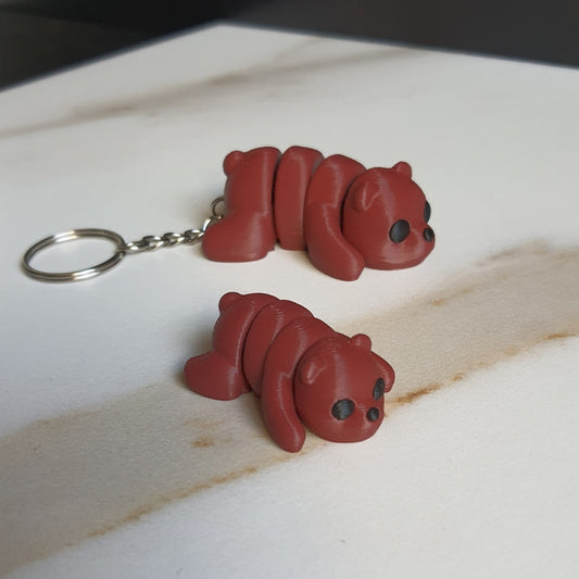 Brown Bear Minixie™ – Sleutelhanger & figuurtje (naamlabel mogelijk)