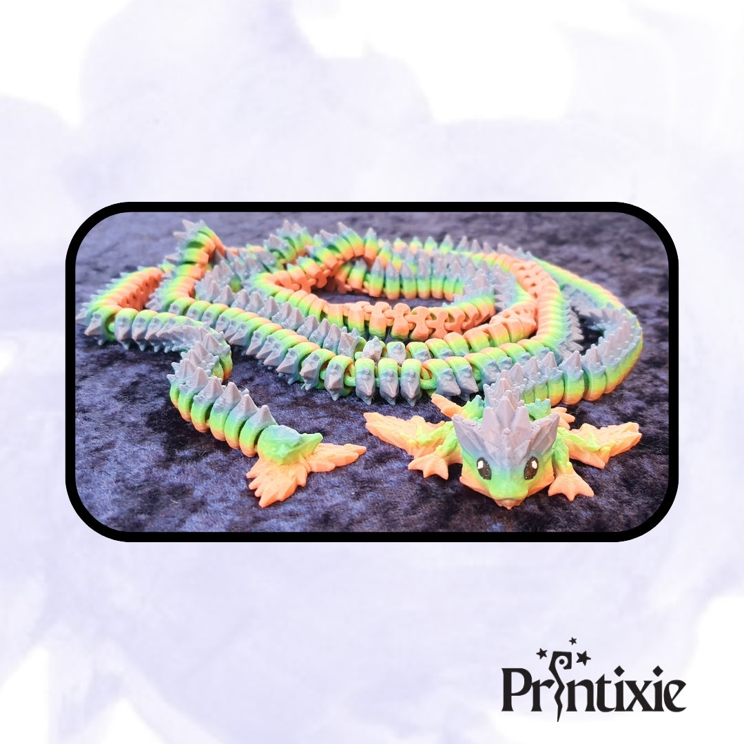 Longtail Dragon - Articulated 3D-Printed Toy & Collector’s Item & Desk Decor