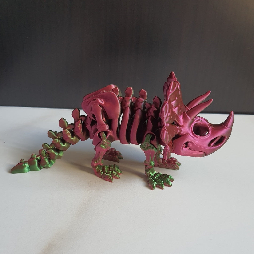 Triceratops– Flexible 3D-Printed Dinosaur Toy & Collector’s Item & Decor