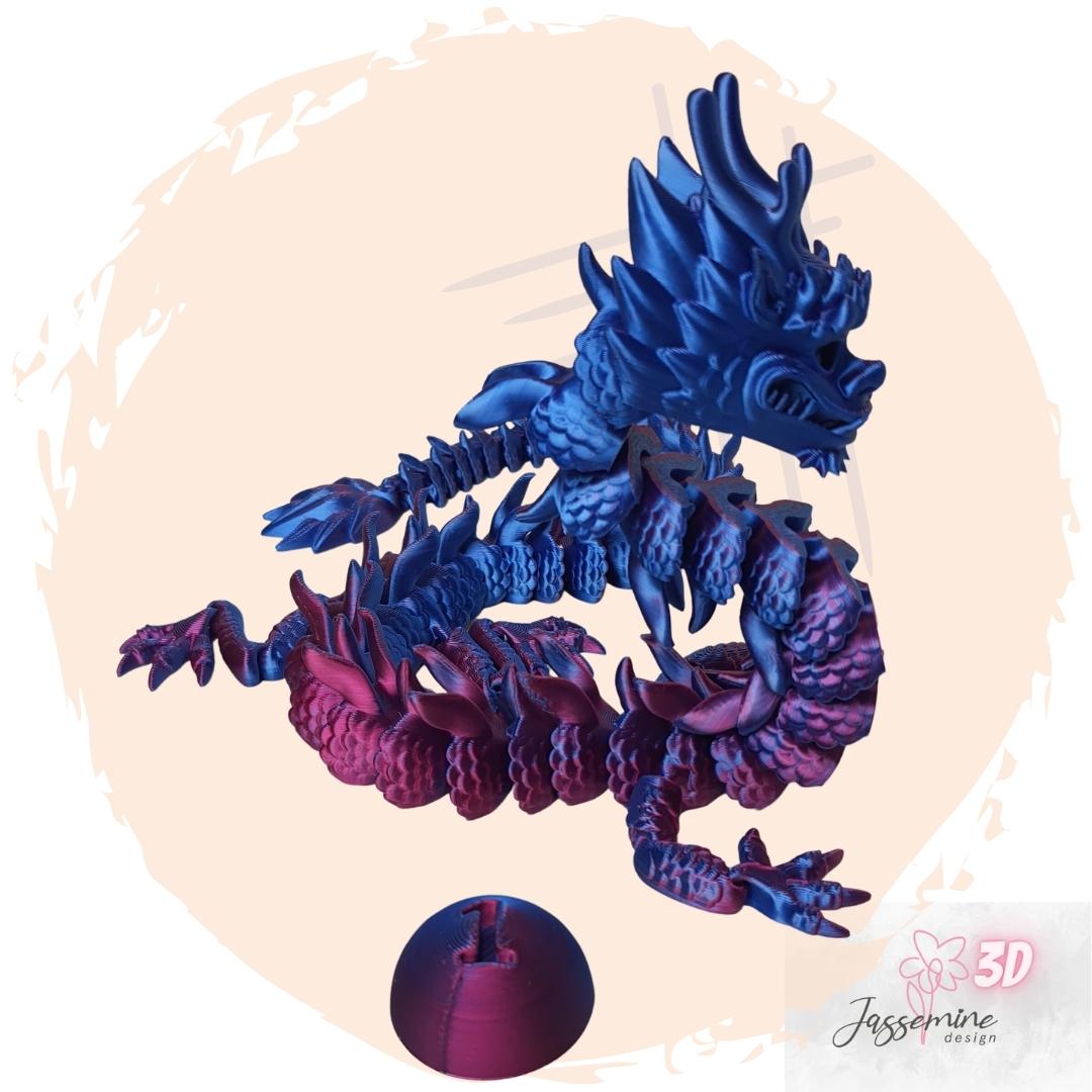 Imperial Dragon – Articulated 3D-Printed Toy & Collector’s Item & Desk Decor