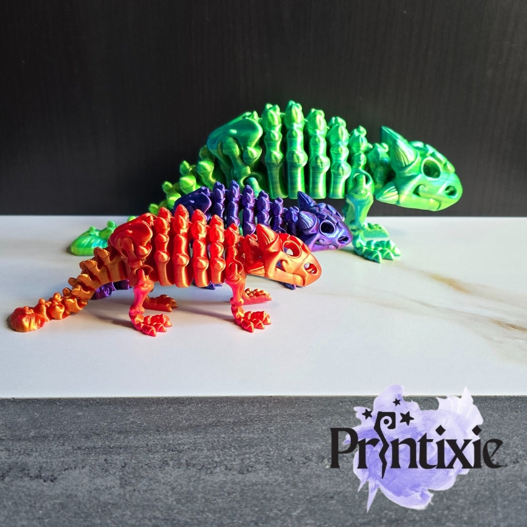 Ankylosaurus – Flexible 3D-Printed Dinosaur Toy & Collector’s Item & Decor