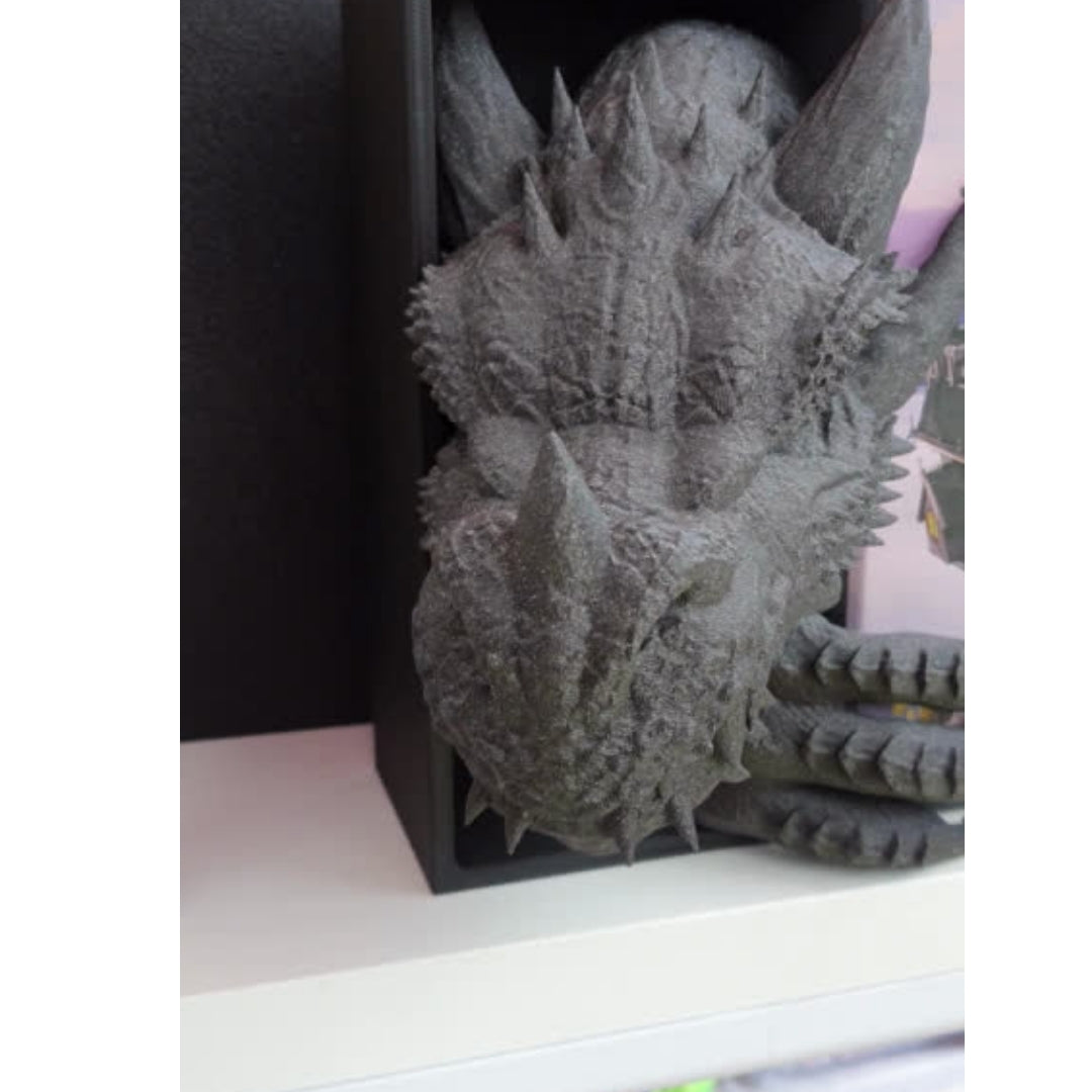 Dragon Book Nook – 3D Printed Fantasy Bookshelf Insert