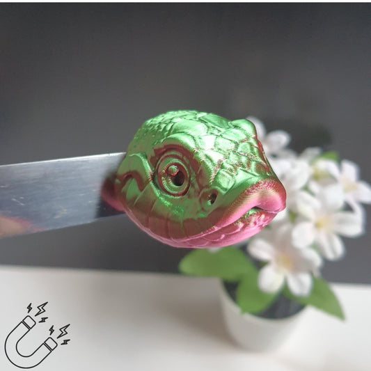 Hognose Snake Magnet – 3D Printed Fridge & Board Decoration