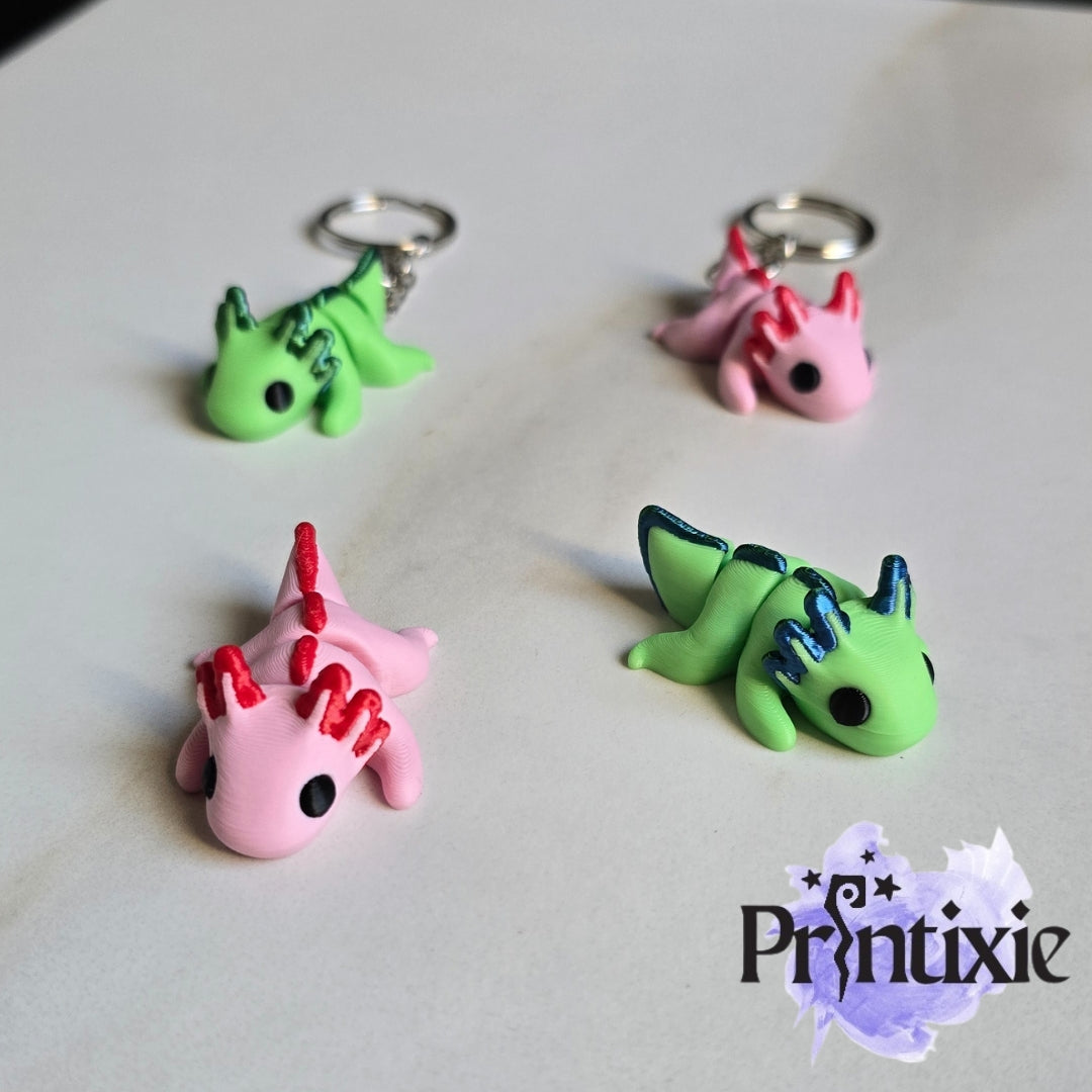 Axolotl Minixie® and keychains