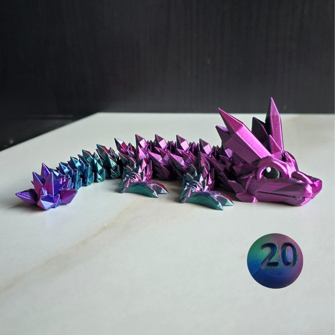 Baby Crystal Dragon by Printixie -color number 20