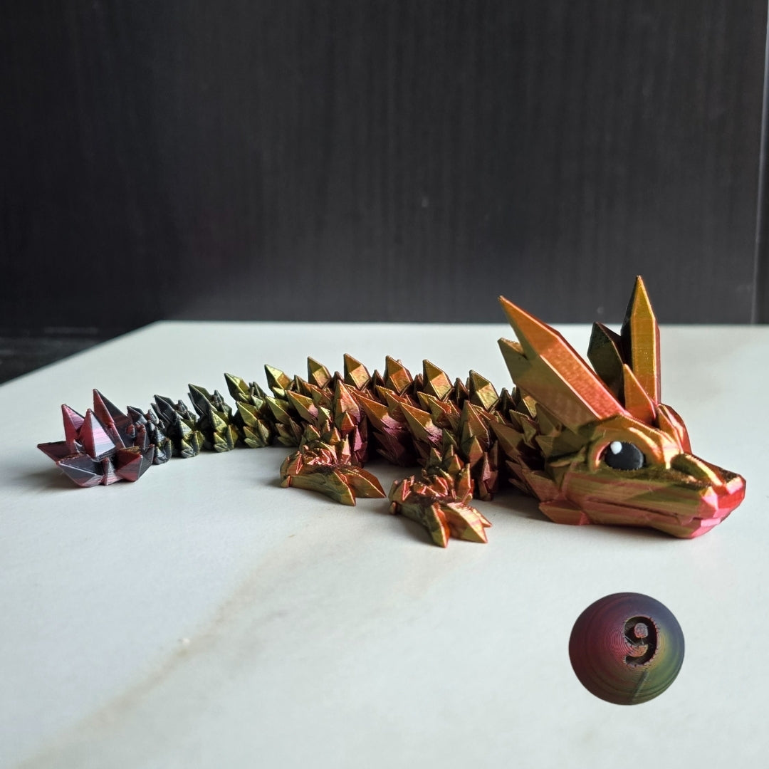 Baby Crystal Dragon by Printixie -color number 9