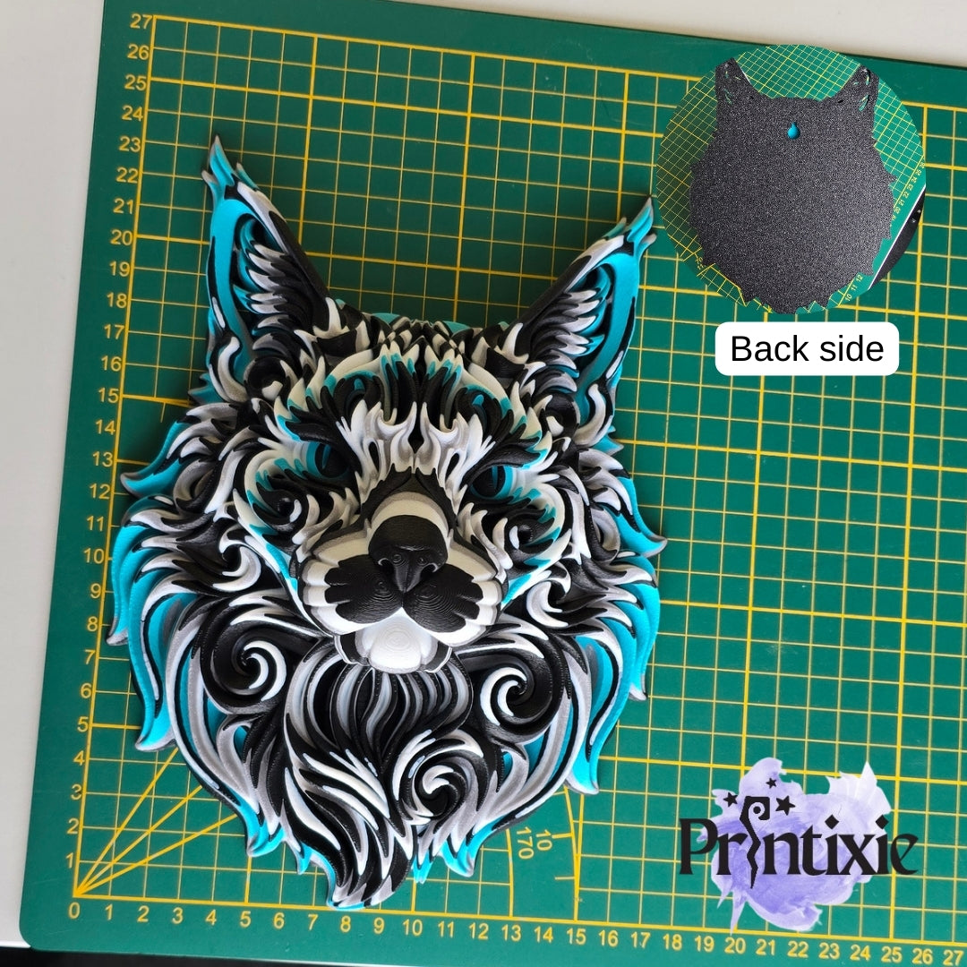 Cat wall decor size