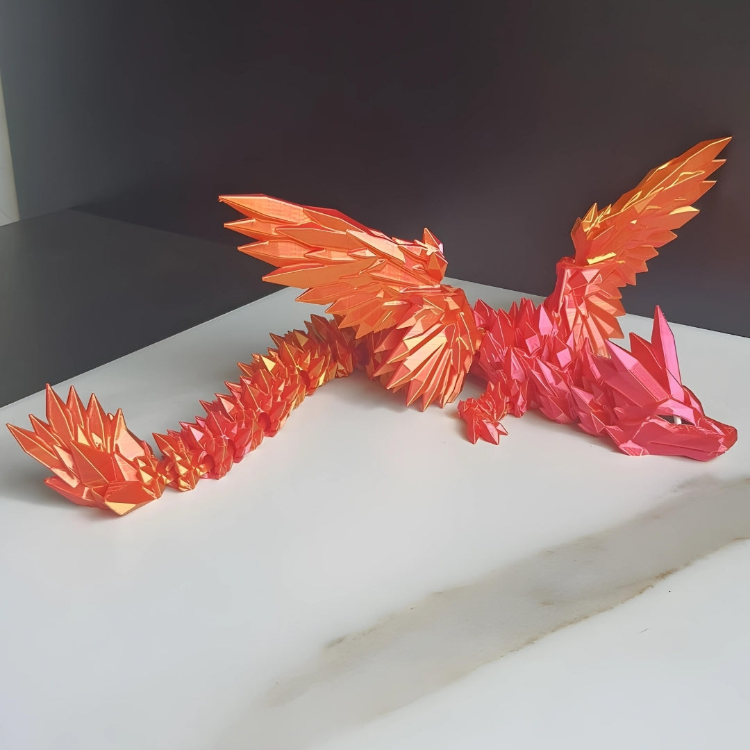 Crystal Wing Dragon - 3d printed flexible