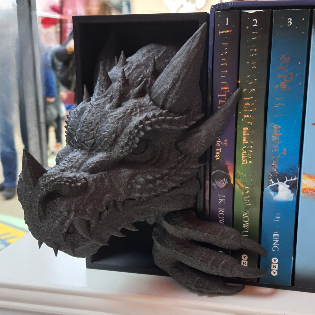 Dragon Book Nook – 3D Printed Fantasy Bookshelf Insert