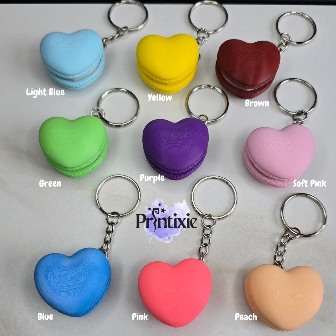 Heart Macaron Clicker Color by Printixie