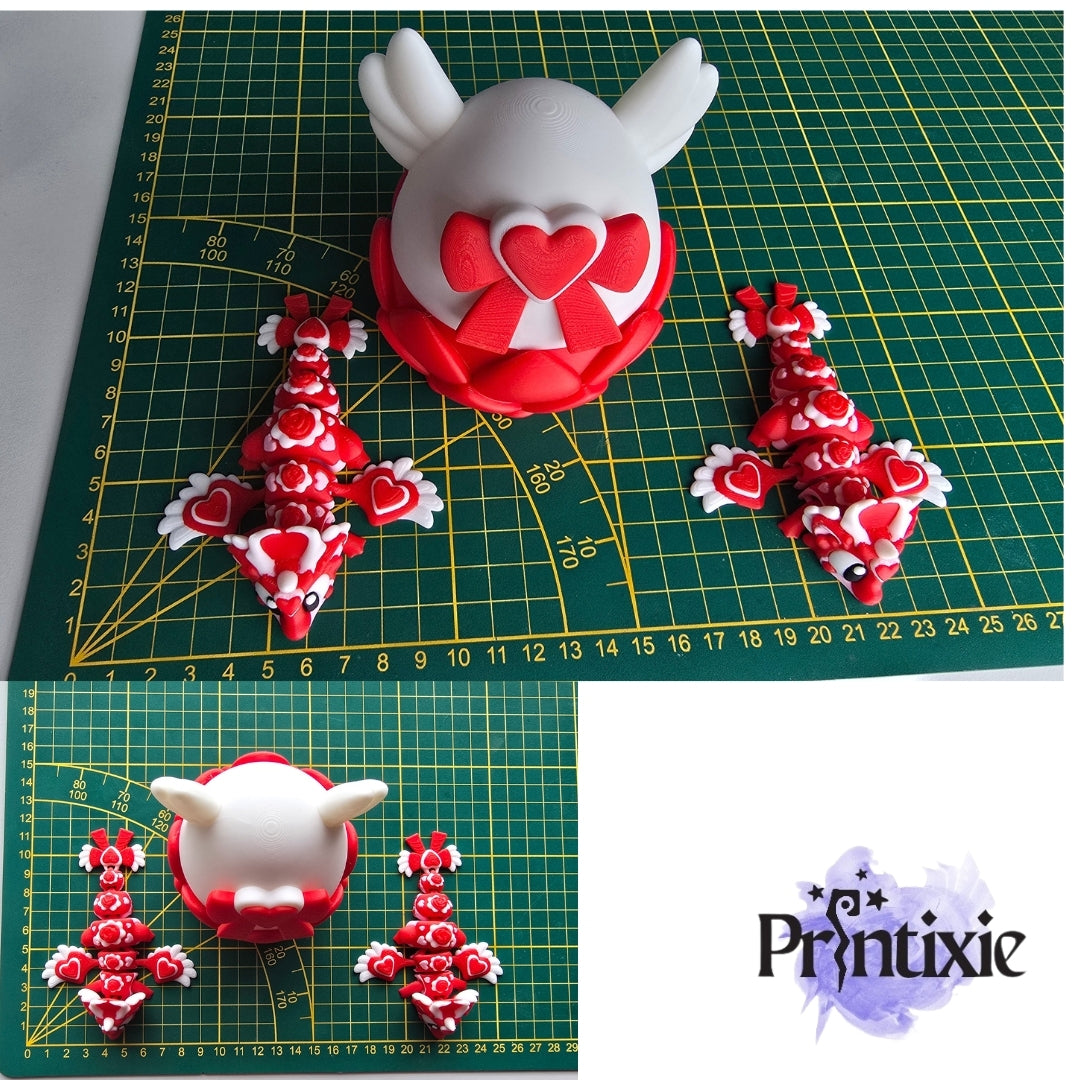 Love Dragons with Egg by Printixie - size