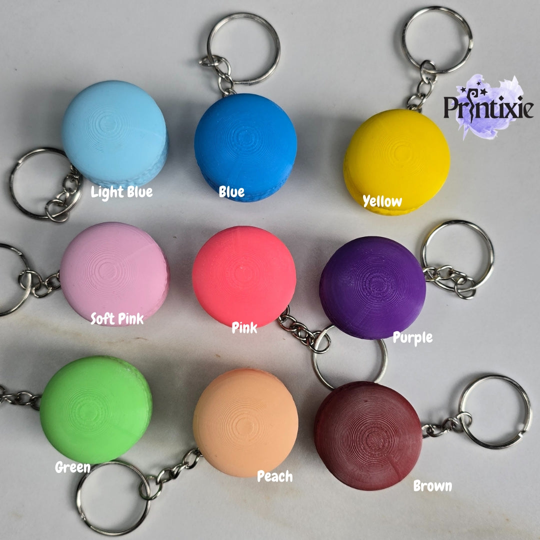 Macaron Clicker Keychain Colors by Printixie