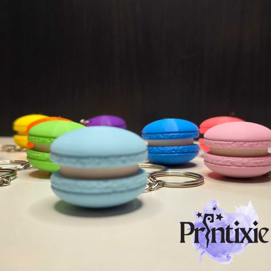 Macaron Clicker Keychain by Printixie
