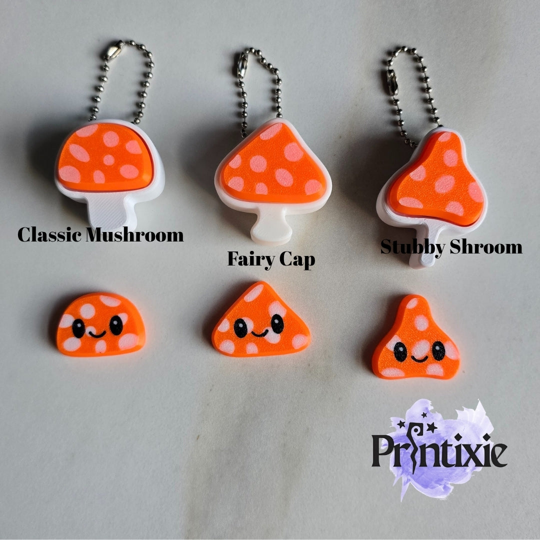 Orange mushroom Clickers - Printixie