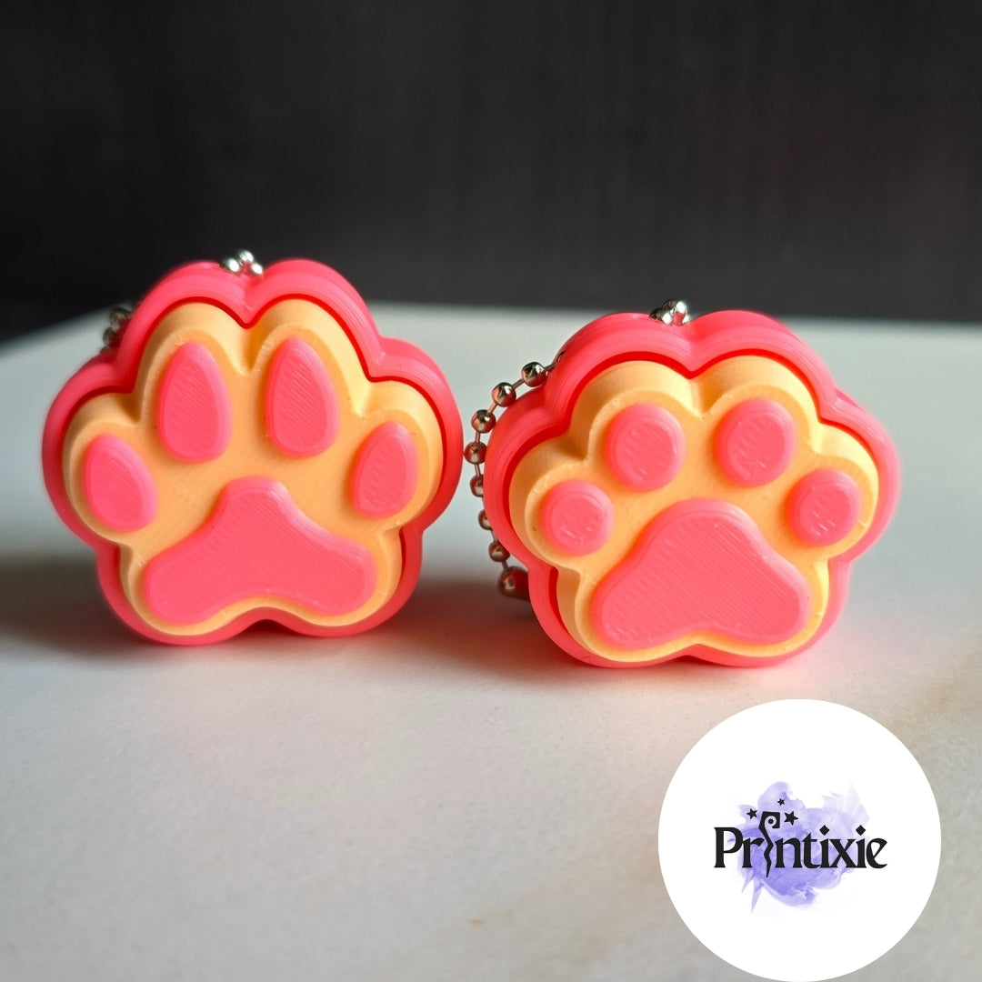 Paw Clicker Keychain- Pink