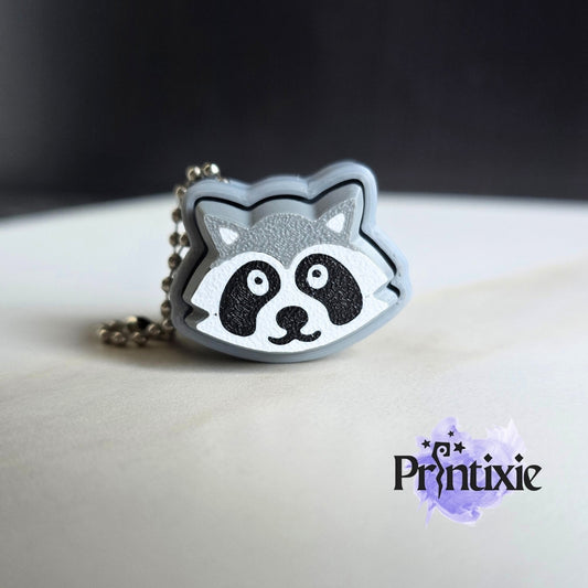 Raccoon Clicker Keychain - Printixie