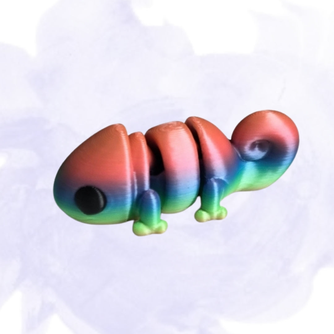 Rainbow Chameleon minixie