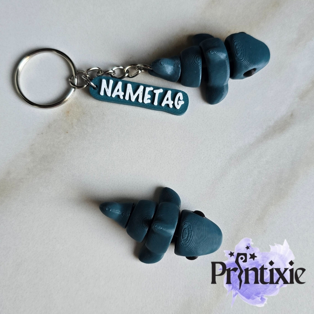 Shark Minixie and keychain by Printixie