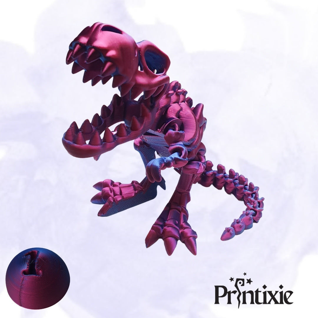 Standing Trex with bone by Printixie