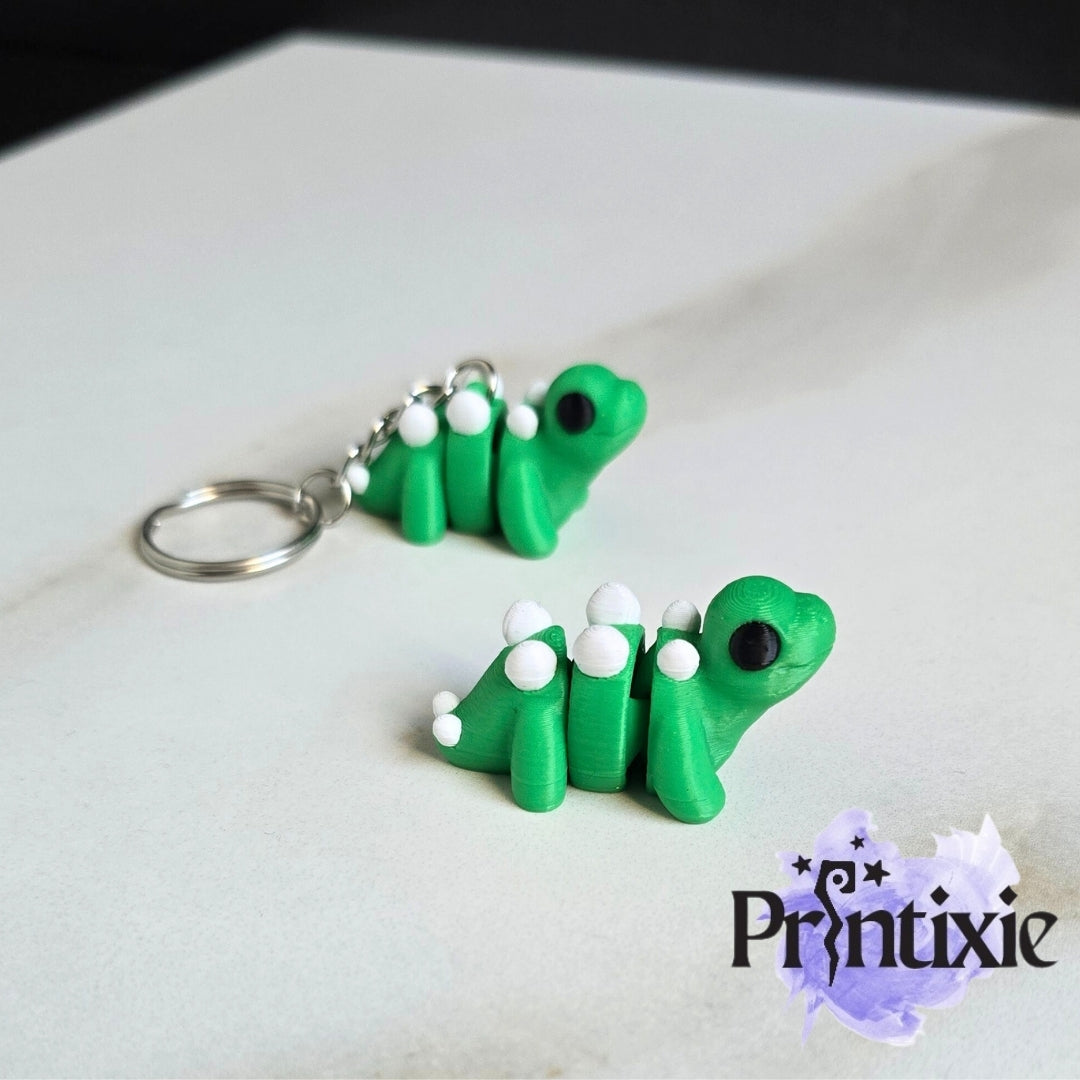 Stegosaurus Minixie and Keychain