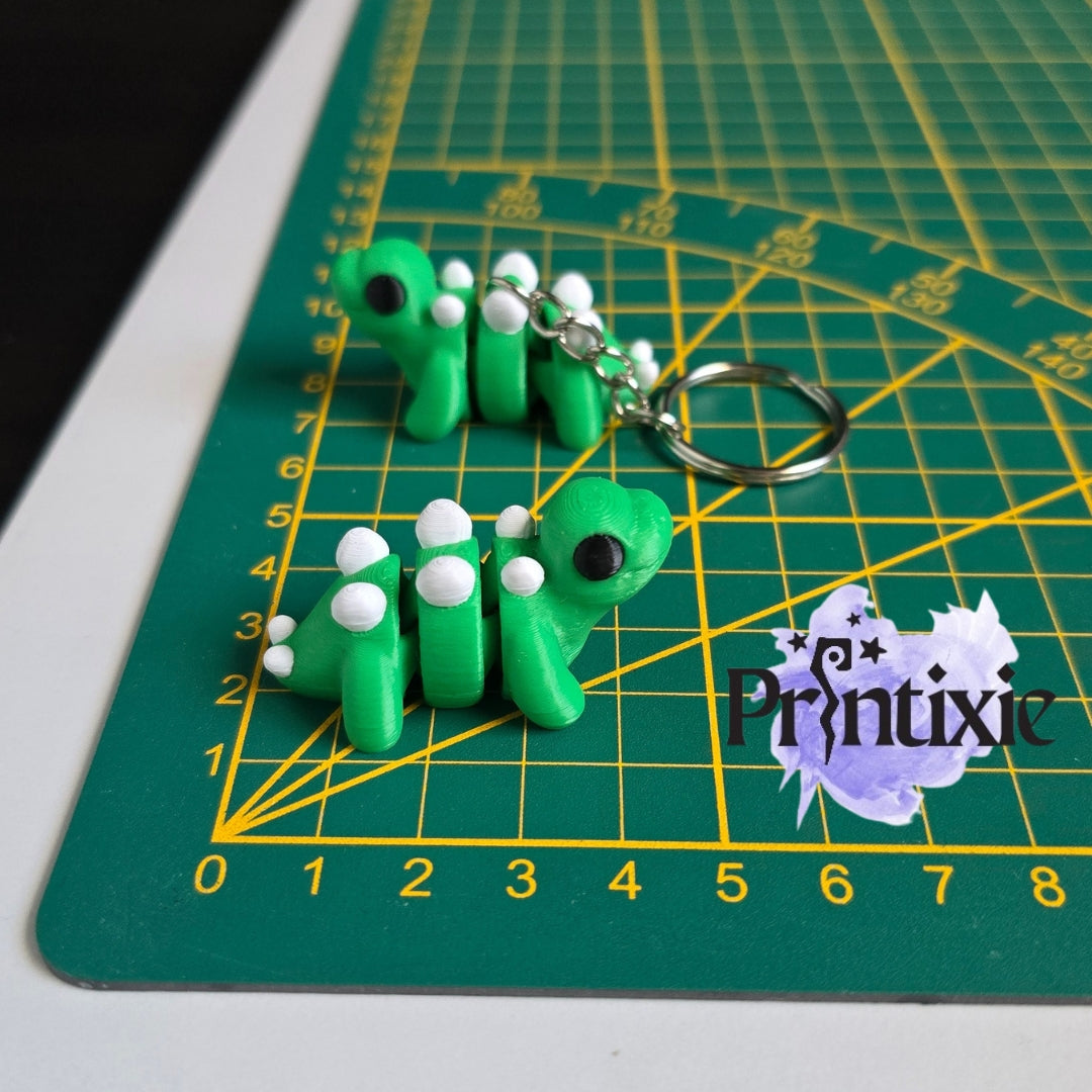 Stegosaurus Minixie and Keychain Size