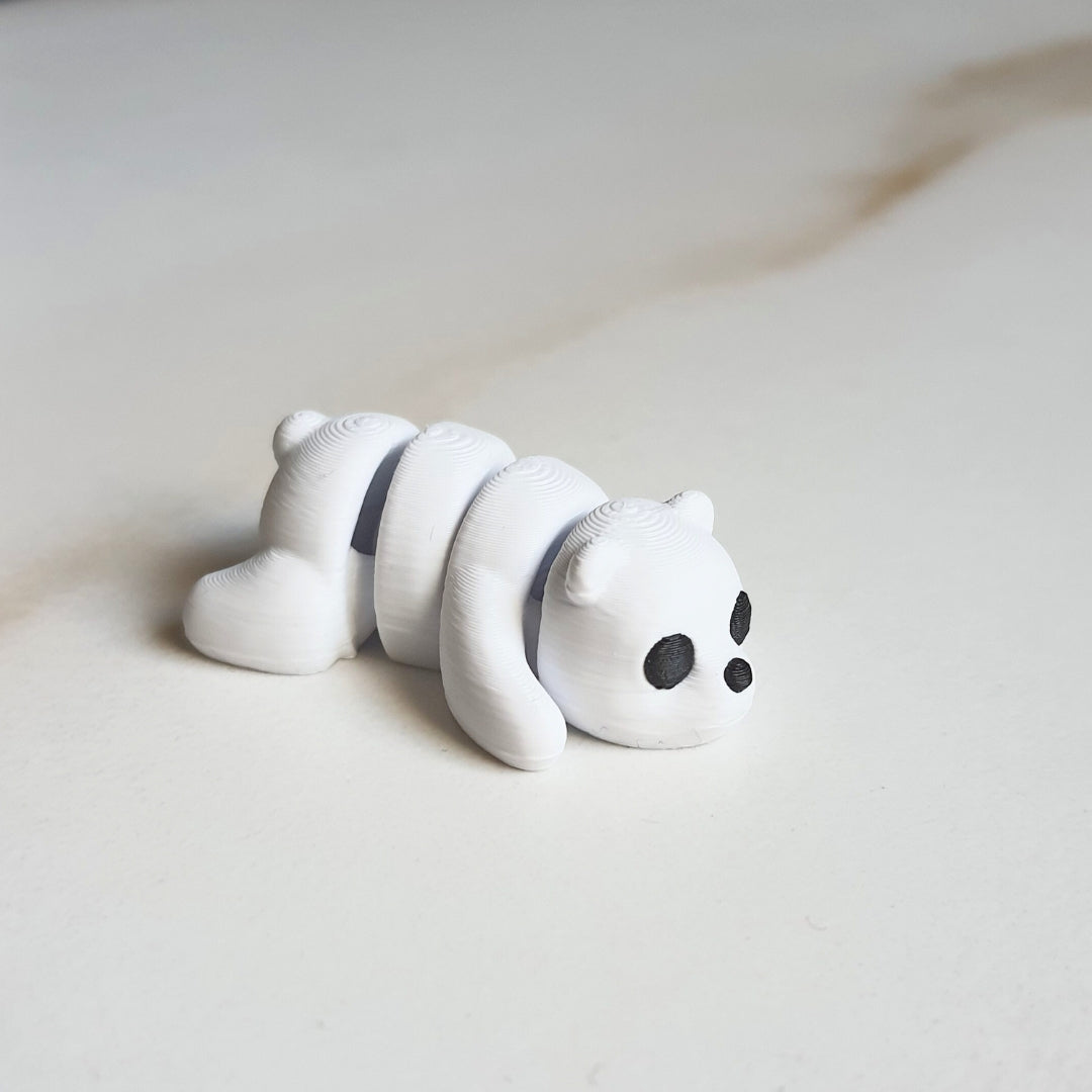 Ice Bear Minixie® – Flexible 3D Printed Tiny Polar Toy, Custom Keychain & Decoration