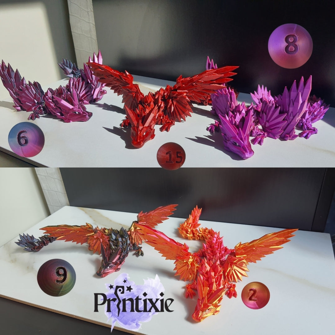 Crystal Wing Dragon Color Options