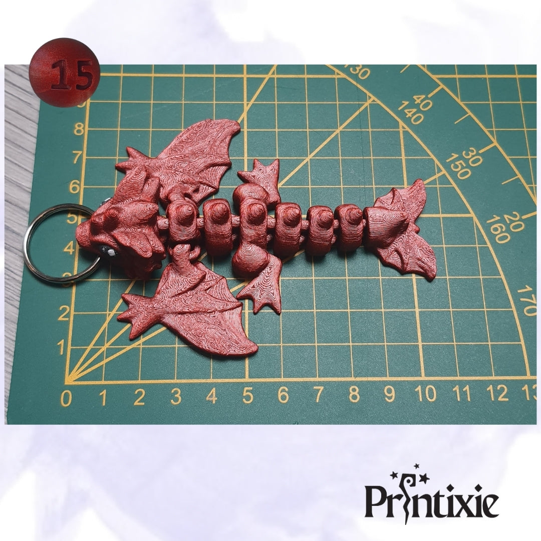 Wyvern Keychain Size by Printixie