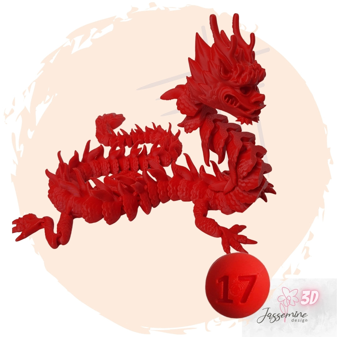 Imperial Dragon – Articulated 3D-Printed Toy & Collector’s Item & Desk Decor