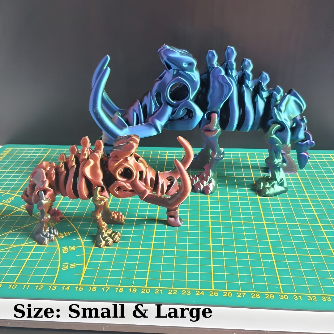 Mammoth – Flexible 3D-Printed Dinosaur Toy & Collector’s Item & Decor