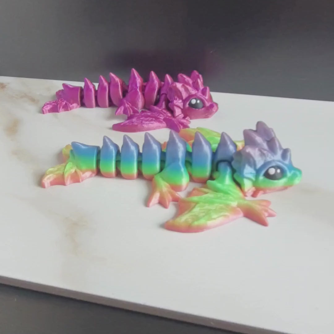 3d printed wyvern - articulated and flexible