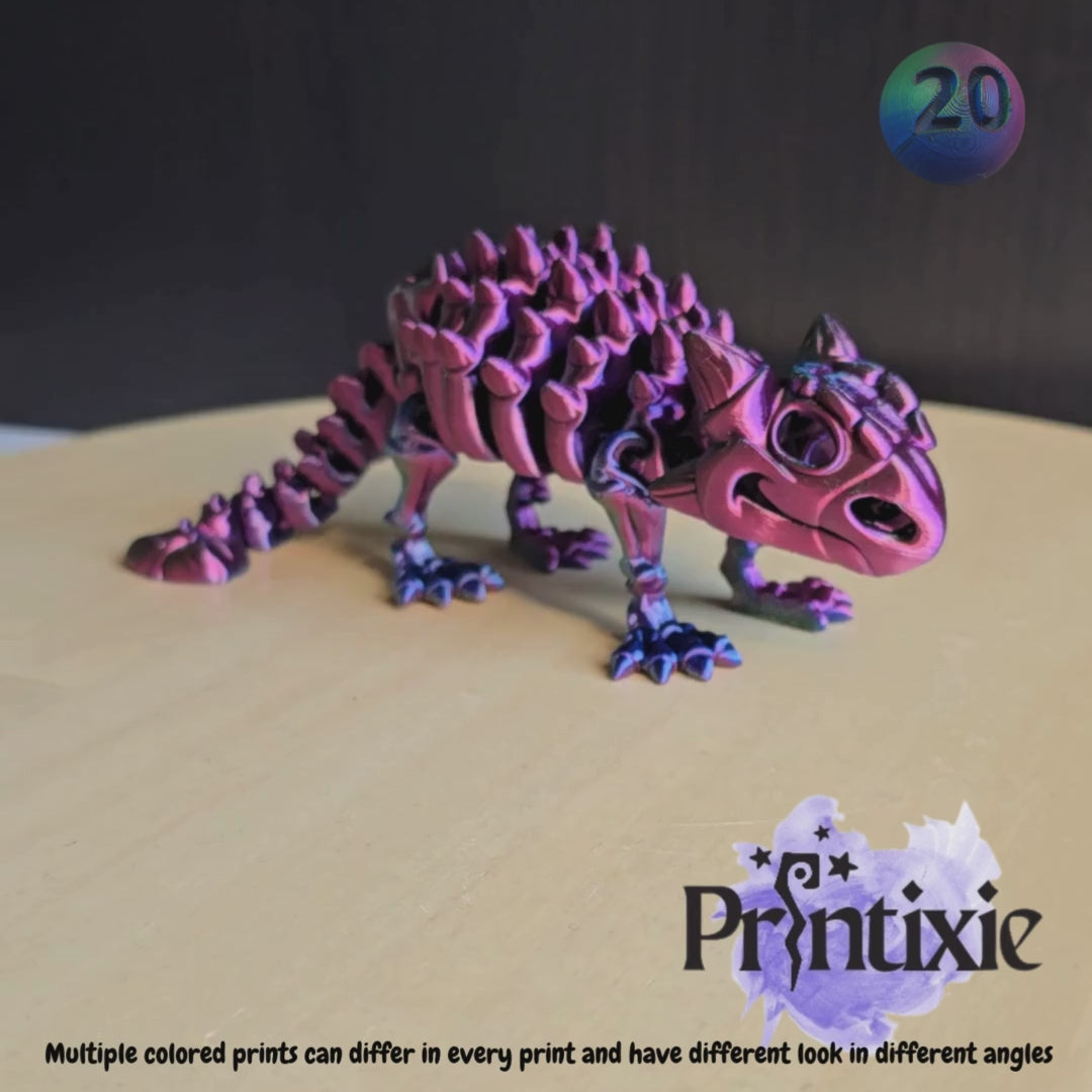 3d Printed Ankylosaurus- by Printixie