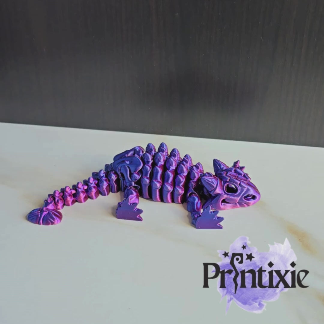 3d Printed Ankylosaurus- by Printixie