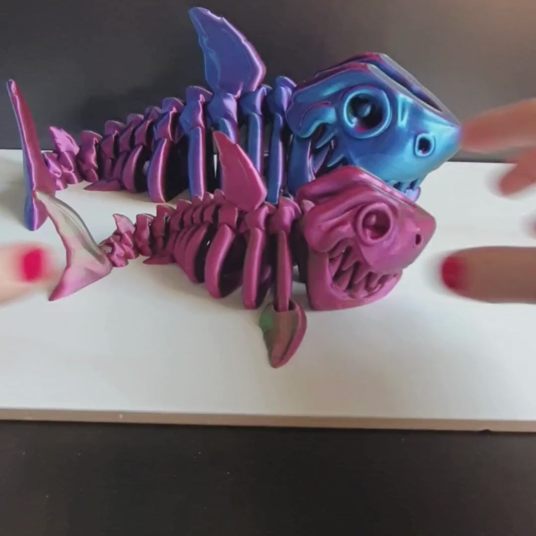 Shark Skeleton by Printixie 2 sizes