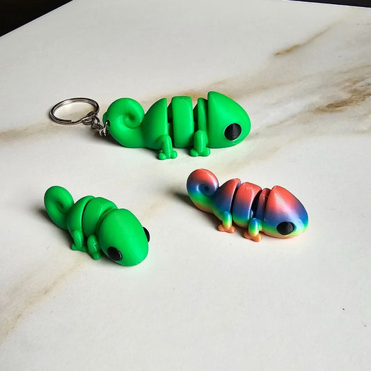 Tiny Chameleon & Keychain