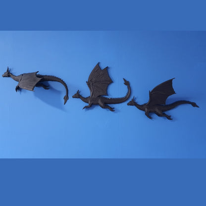 Dragon In Flight - 3D Printed Wall Decor