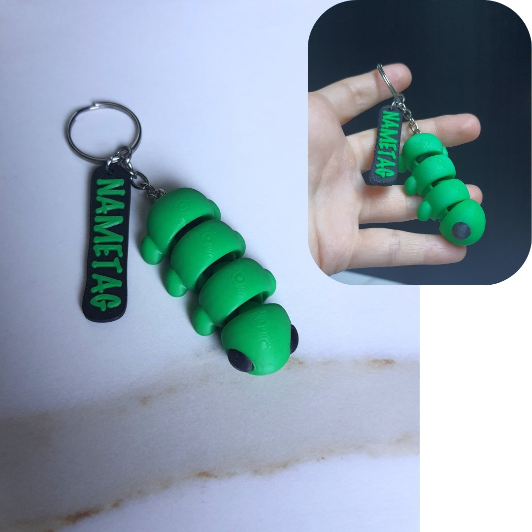 Tiny Caterpillar & Keychain